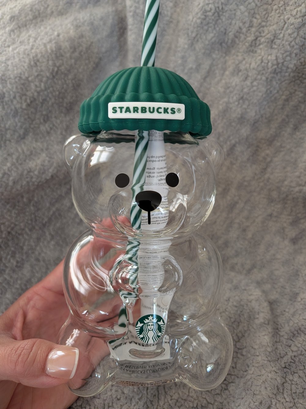 Starbucks Asia AUTHENTIC Bear Glass BNWT